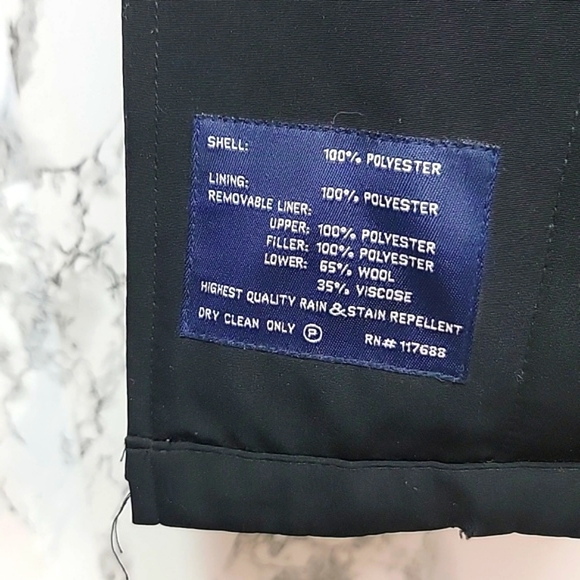 Ralph by Ralph Lauren Mens Sport Peacoat w/Removable Wool Blend Lining Sz Large - Picture 12 of 16